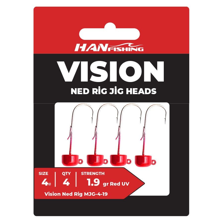 Vision Ned Rig  Red Uv  RMJ-3-1,9 gr