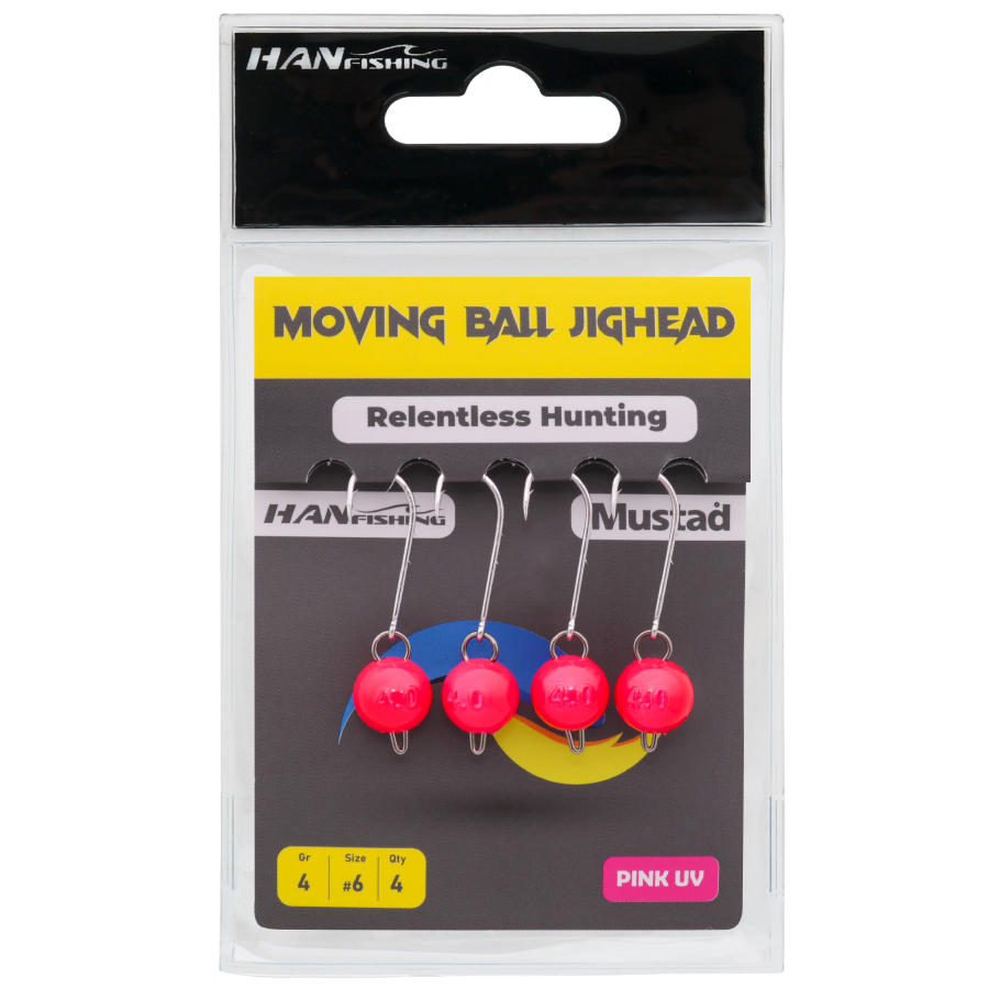 Jighead Moving Ball Pink Uv  PMB-8-1 gr