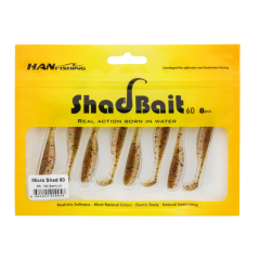 Silikon Shad Bait 60 MS-100  Gamit  Uv