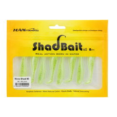 Silikon Shad Bait 60 MS-108  Lemon