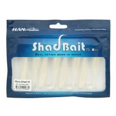 Silikon Shad Bait 75 MS-214  Peary White